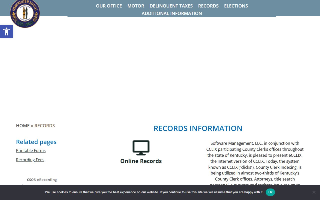Todd County Circuit Court Clerk records and County Clerk records distinction