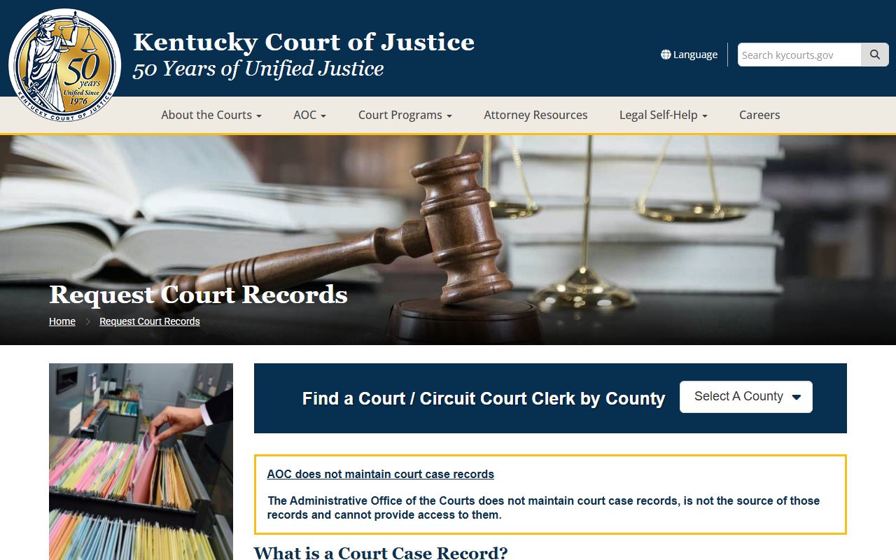 Todd County court records request guidance from Kentucky Court of Justice