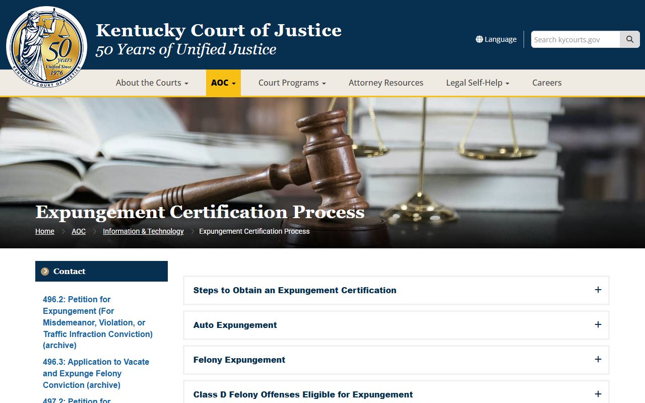 Todd County Circuit Court records Kentucky expungement process