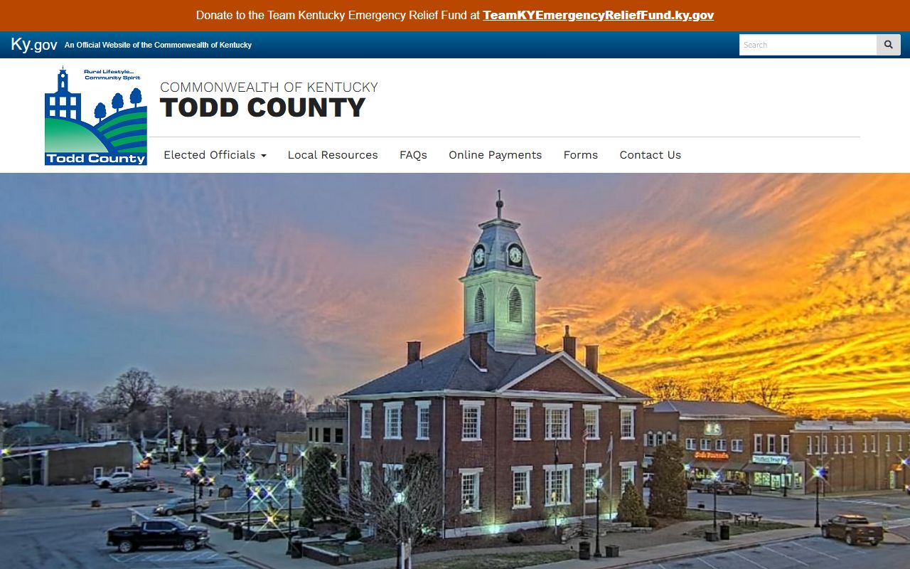 Todd County court records government home and office access