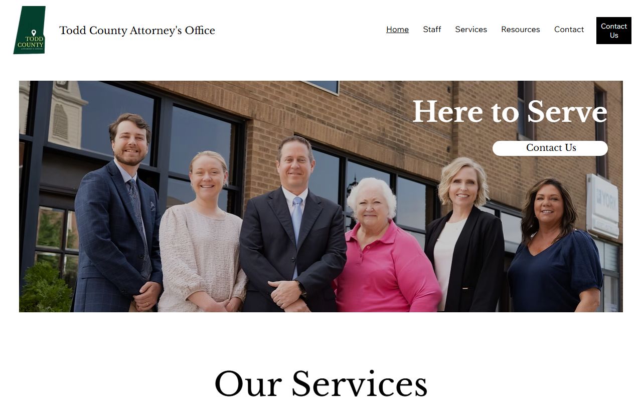 Todd County criminal court records County Attorney office